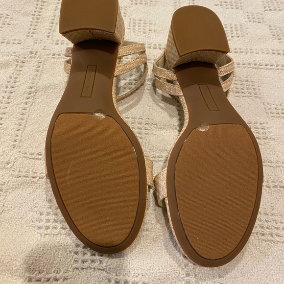 Copper Key Waltz Raffia Block Heel Sandals size 9 NEW w/o box crochet summer - Picture 4 of 7